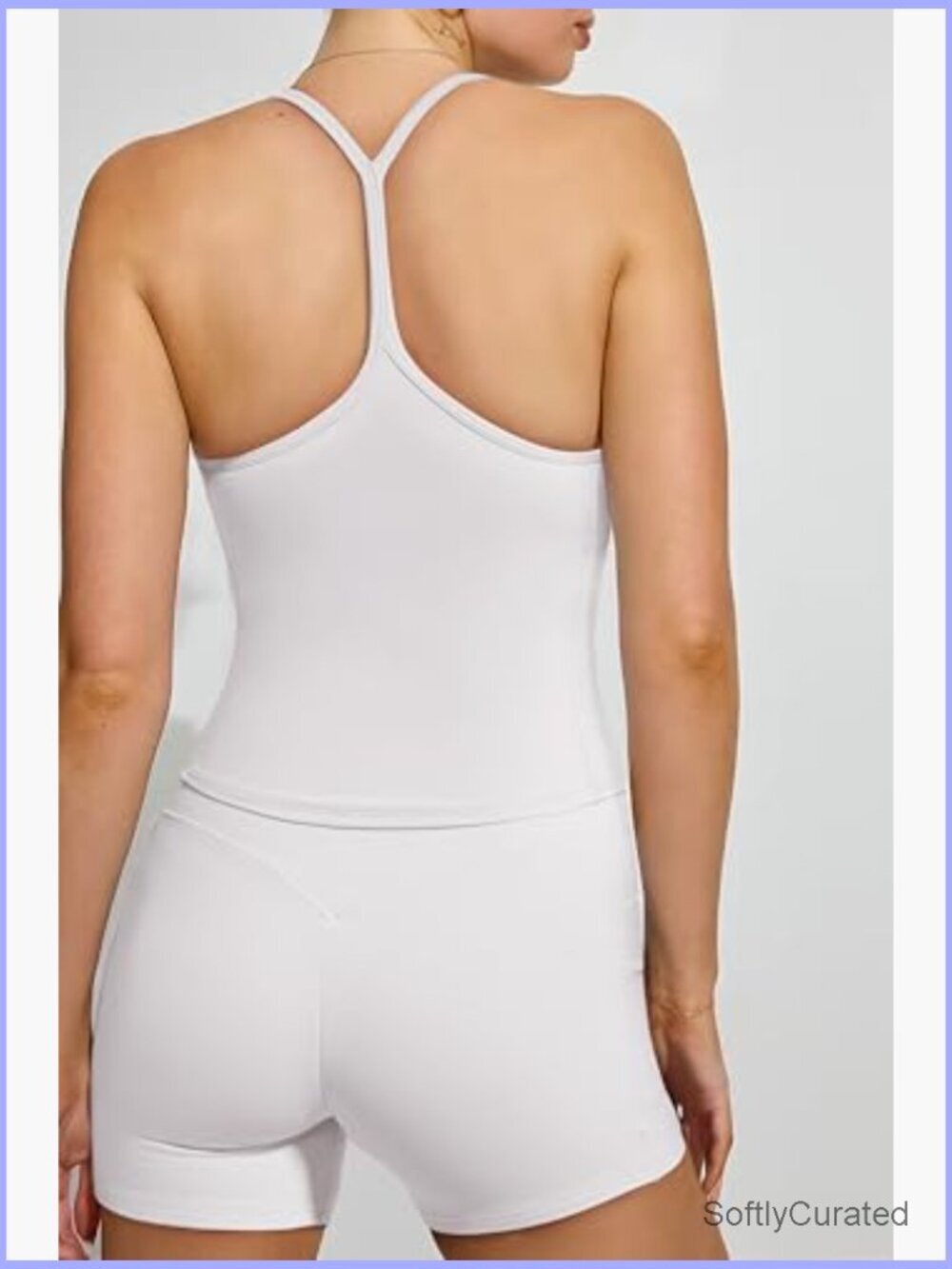 2 Piece Workout Set with Padded Sports Bra and Scrunch Shorts - Picture 2 of 7